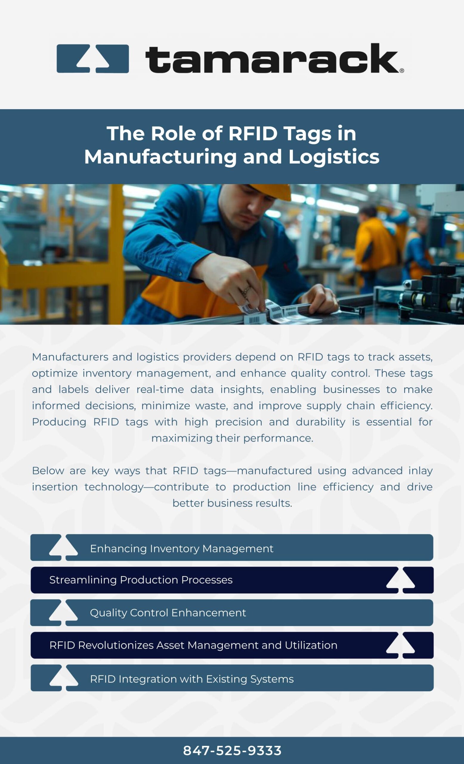 The Role of RFID Tags in Manufacturing and Logistics- Infographic